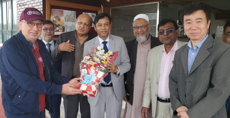 এফএও (FAO) প্রতিনিধিদলের ব্রি পরিদর্শন